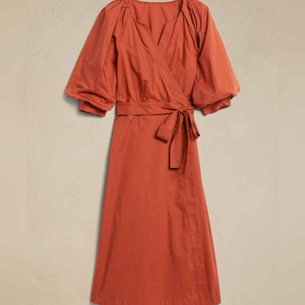 *SOLD* NWT Banana Republic | Midi Wrap Dress - Picture 3 of 3